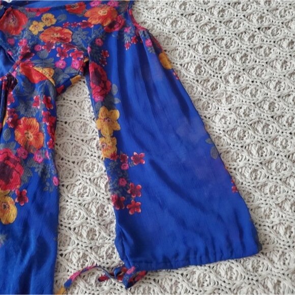 Free People 'Penny Lover' Bohemian Cold Shoulder Cutout Flowy Dress - Picture 15 of 16